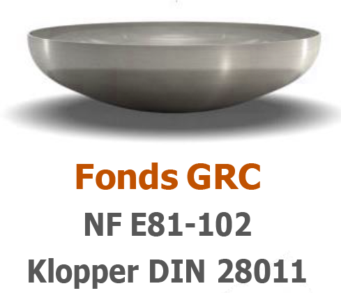 Fonds GRC Fonds bombés acier pour brasero et BBQ professionnels